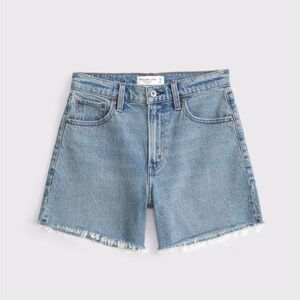 Abercrombie & Fitch Denim Cutoff Dad Shorts